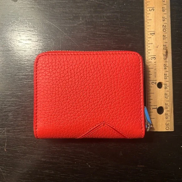 New! Tiffany & Co. “Return to Tiffany” Compact Zip Wallet - “Hibiscus” leather - Picture 5 of 14